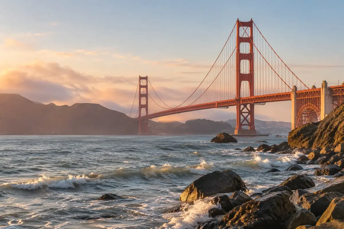 Golden Gate Bridge in California